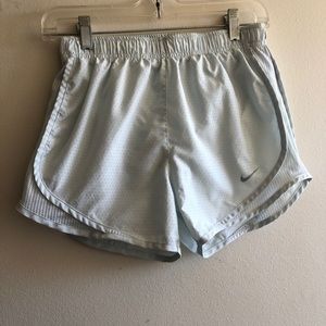 Mint color Nike tempo dri-fit shorts